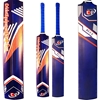 Picture of Tape Tennis Ball Full Size Cricket Bat Lightweight Blue Wooden Bat with Short Handle for Adults