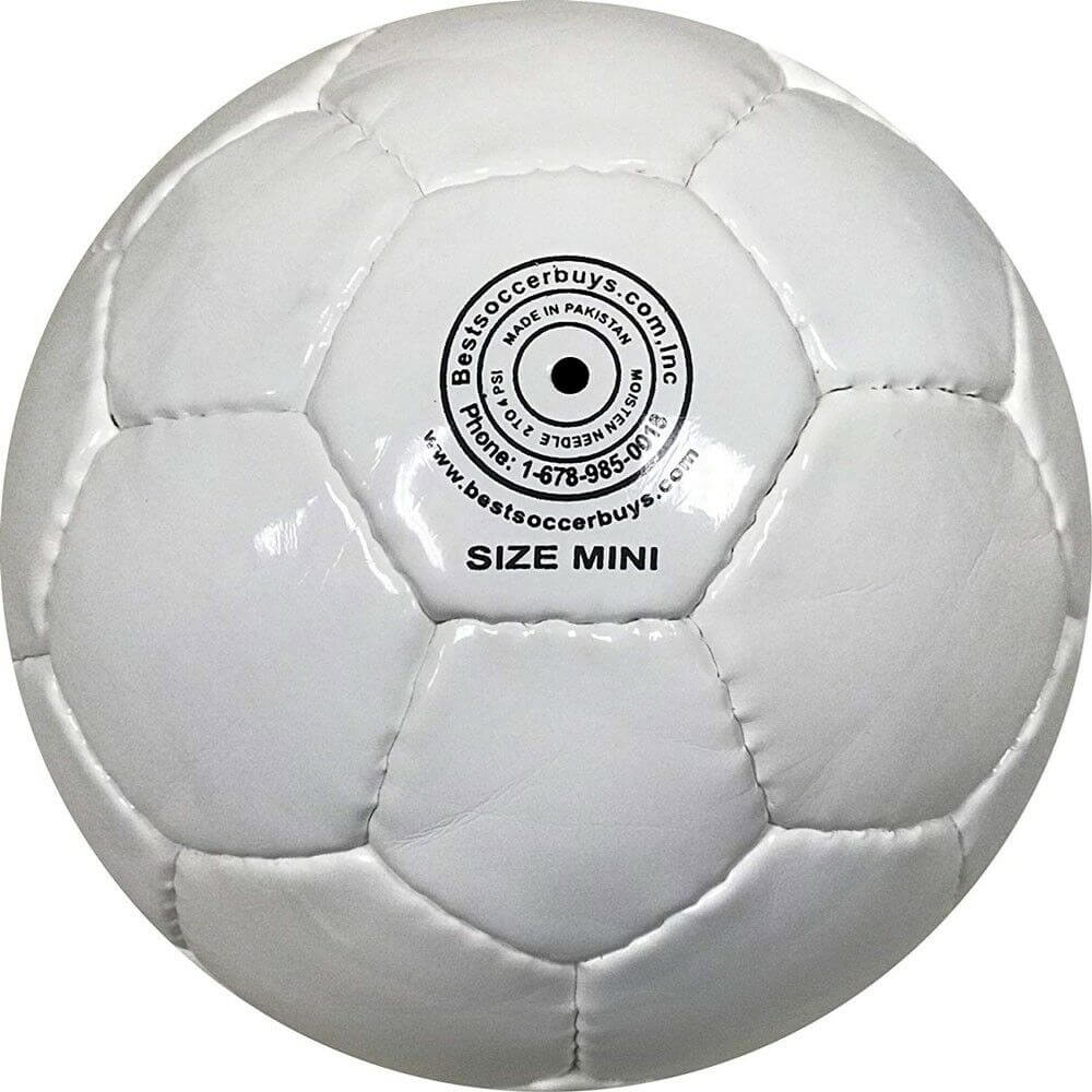 All White Plain Soccer Balls Size 5 Six Pack for Autographs Painting or