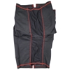 Picture of MMA Shorts Mixed Martial Arts Plain Black With Red Stitching