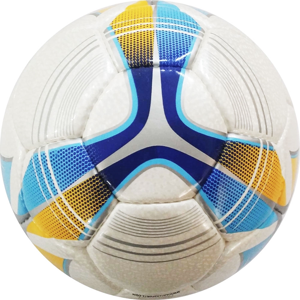 Strive Match Level Soccer Ball - Hand-Stitched - Blue and Yellow