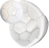 Picture of Deflated White Soccer Balls Size 5 Sign Autograph Party Favours Painting Bar Mitzvah Coaches Gift