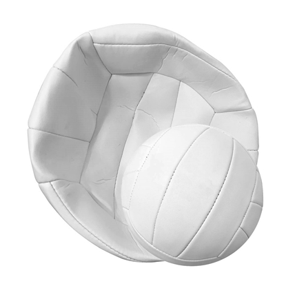 Picture of All White Deflated Volleyballs for Autographs Official Size 5 & Weight Without Any Imprint