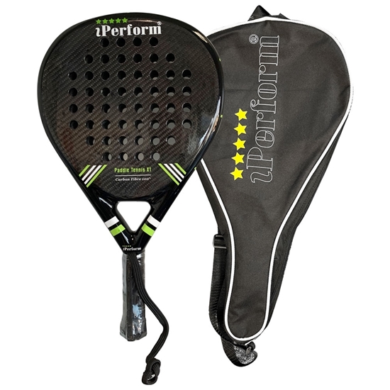 Paddle Tennis Racket Carbon Fiber Pop Paddle Tennis Racquets Professional  Beach Padel Racket with Cover Bag